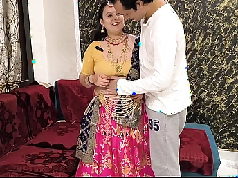 Indian huntress dominates curvy housewife, Puja, roughly a massive creampie in homemade video