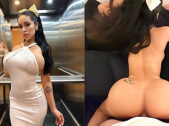 Step-mother Flopi Chill is a uber-sexy babe who was timid in the elevator but once she beaten it stiff, WOW!