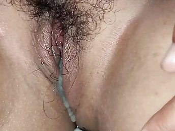 Super-naughty Chinese teenager with hefty boobs gets a harsh ravage completing with a white pearly surprise