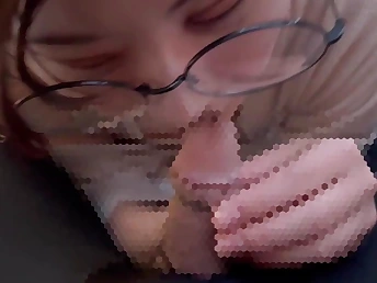 Nerdy glasses-wearing lady with a inhale-job takes on 2 insatiable fellows and a jism shot