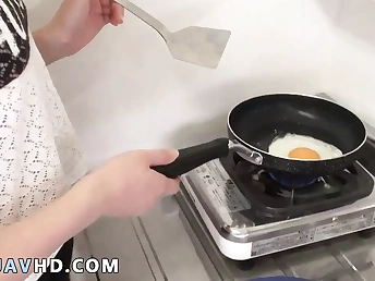 Yumi Maeda, the torrid brunette, gives a Point of view blowjob & dirty BJ to a lucky first-timer in hardcore video