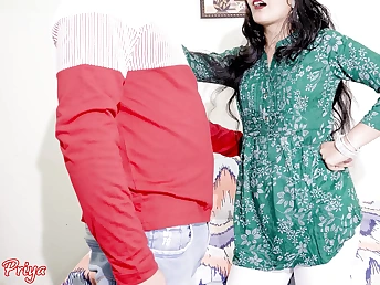 Priya's Indian BOYFRIEND pokes her cock-squeezing anus stiff & deep with rough butt humping for an strenuous tear up-a-thon