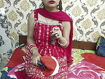 Crimson-warm bhabhi from India gets kinky on Christmas night with her Hindi devar in supah-super-steamy pornography flick