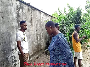 Witness me and my neighbors share a raw and insane Nigerian 3some on a rainy day!