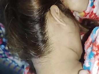 Priya with an increment of Arsal's penny-pinching pussy licks with an increment of titjobs almost Pakistani Neighbor Stepson's lap
