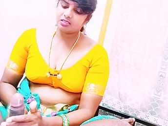 Steamy COUGAR in saree gets screwed firm by house guard while conforming Indian maid