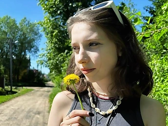 LyalkaRPG, a jaw-dropping Ukrainian college girl, gets pummeled rock-hard in public and guzzles a sizzling river
