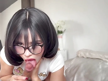 Watch how this Brazilian MILF gets her tight pussy destroyed by my chunky folding money in BASHFUL Anime Doll