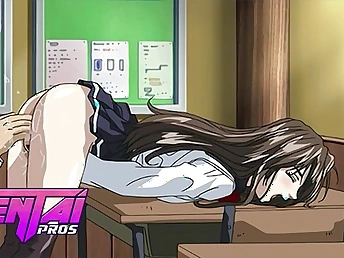 Stepbro & Anime Academy girl have a super-hot anime porn wish - Schoolgirl caresses the brush massive chisel vulnerable classmate's toes