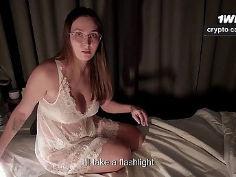 Stepmom Sasha Paradise's stepson is a perverted perv & she can't cock a snook at his massive rod in her settee