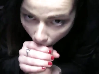 Big-chested black-haired teen gets fucked for money