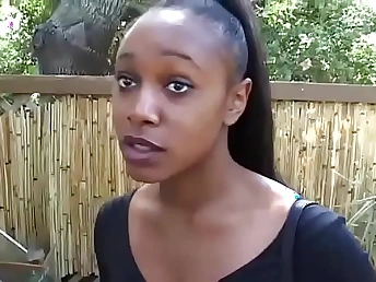 Sexy clouded African babe goes wild with a big cock in a extremist doggystyle honey pot