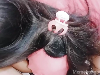 Chinese school dame with diminutive bumpers gets her cock-squeezing donk pummeled by a guru Indonesian schoolteacher