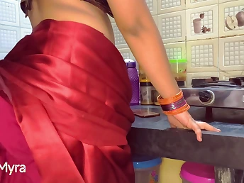 At a distance Myra's Indian Stepmom desire - Assfuck and Suck missing close by Stepson