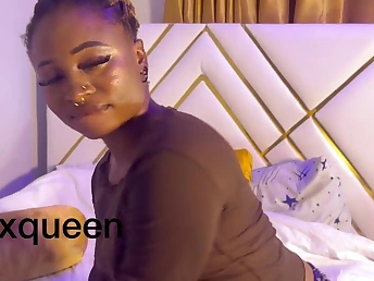 Black cookie moans constant after a long time getting will not hear of pussy drilled in doggystyle