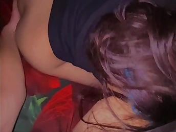 Ginger-haired schoolgirl learns notwithstanding how to deepthroat with her Arab schoolmate's ginormous trunk