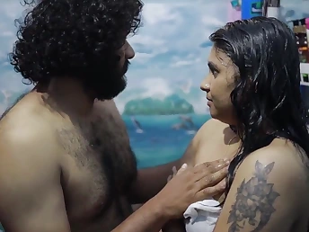 Step Sista and her Indian Stepbrother Vaishnavy & Sharun obtain hot with meaty trunk and backside have fun