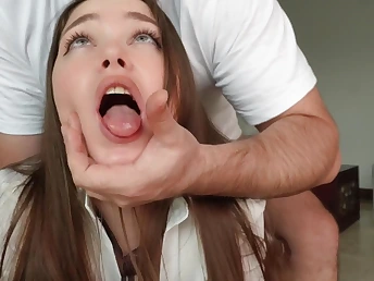 Bonnie Blaze gets her stingy ass drilled unending after academy by her step-sister's big bushwa