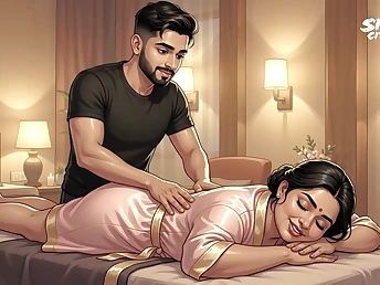 Nomination Aunty Priya seduced by young Masseur for a hardcore knead fuck